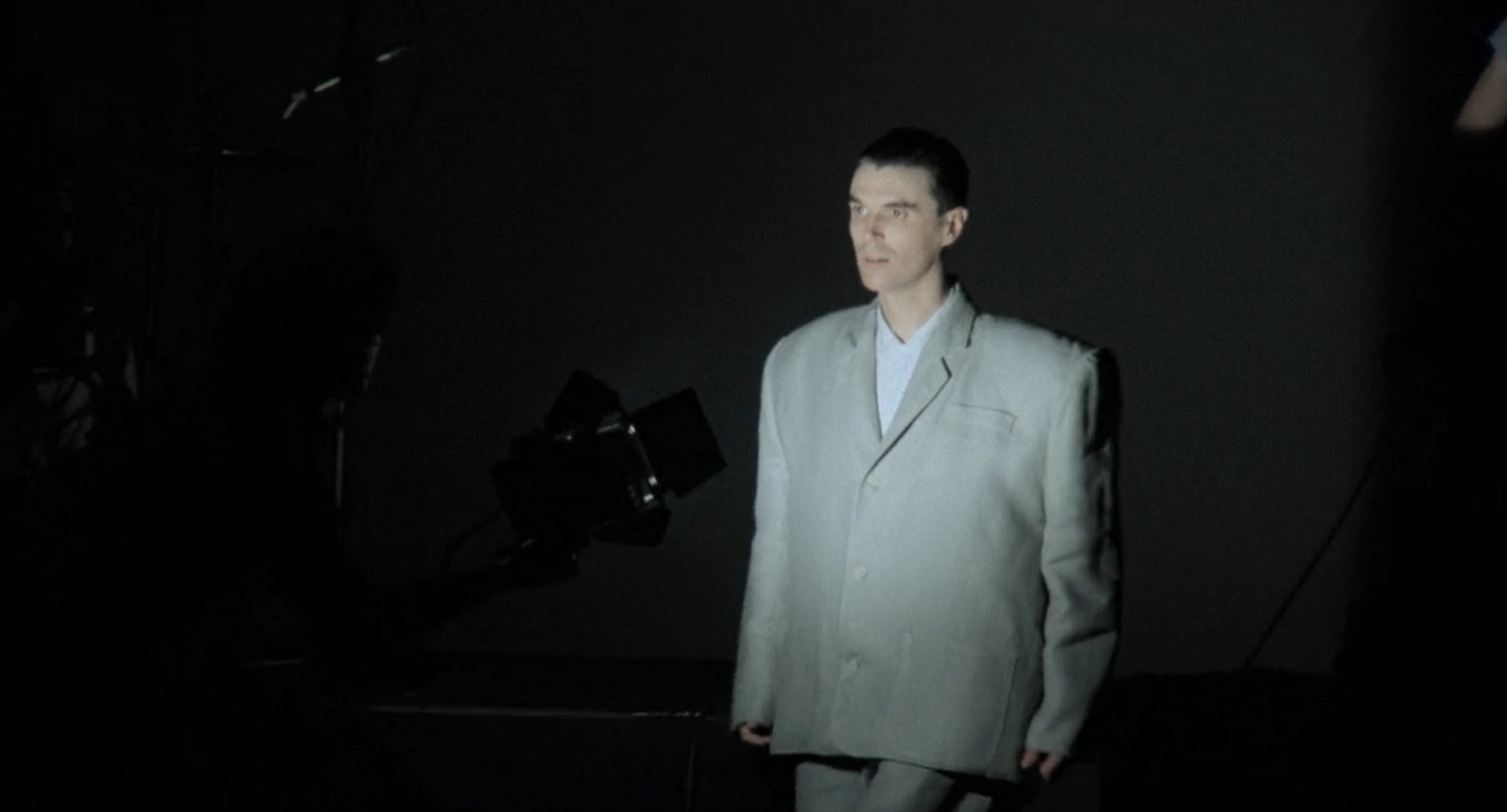 Portrait in a dark room